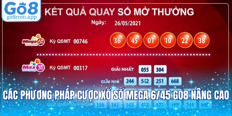 Các phương pháp cược Xổ số Mega 6/45 GO8 nâng cao